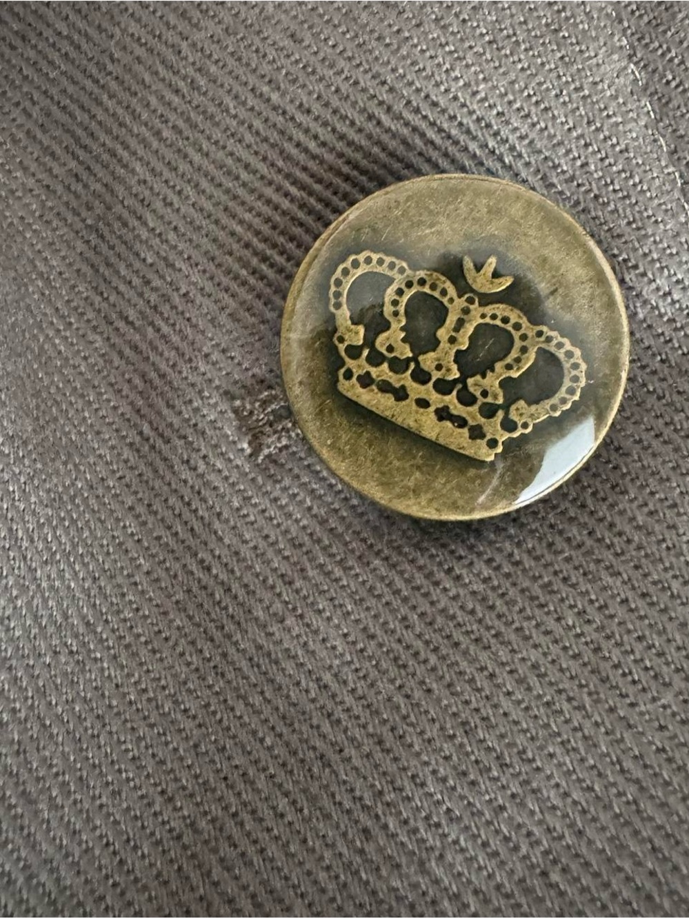 adidas Olive Green Military-Style Blazer Jacket - Picture 7 of 8